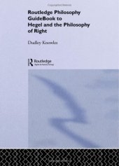 book Routledge Philosophy GuideBook to Hegel and the Philosophy of Right 