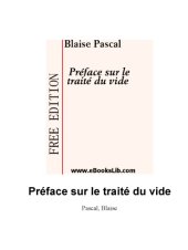 book Preface sur le traite du vide