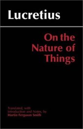 book On the Nature of Things, Translated by Martin Ferguson Smith 