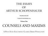 book Essay 1 - Counsels And Maxims