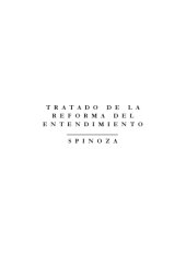 book Tratado de la reforma del entendimiento