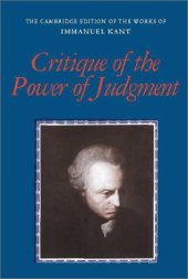 book Critique of the Power of Judgment 