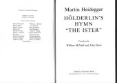 book Hölderlin's Hymn "The Ister" 