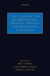 book The Legacy of the International Criminal Tribunal for the Former Yugoslavia