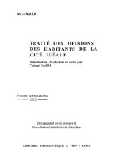 book Traité des opinions des habitants de la cité idéale