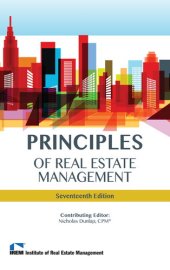 book Principles of Real Estate Management