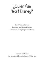 book ¿Quién fue Walt Disney?