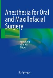 book Anesthesia for Oral and Maxillofacial Surgery