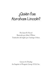 book ¿Quien fue Abraham Lincoln?