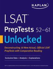 book LSAT PrepTests 52-61 Unlocked: Exclusive Data + Analysis + Explanations