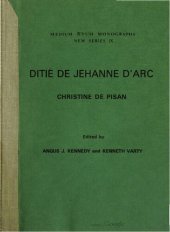 book Ditié de Jehanne d'Arc