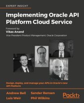 book Implementing Oracle API Platform Cloud Service