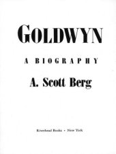 book Goldwyn: A Biography