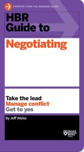 book HBR Guide to Negotiating