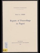 book Reports of proceedings in papyri