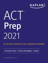 book ACT Prep 2021: 3 Practice Tests + Proven Strategies + Online