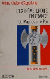 book L'Extrême-Droite En France : De Maurras à Le Pen