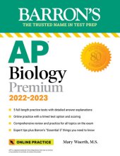 book AP Biology Premium, 2022-2023: 5 Practice Tests + Comprehensive Review + Online Practice