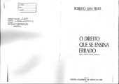 book O direito que se ensina errado: sobre a reforma do ensino jurídico