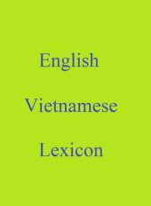 book English Vietnamese Lexicon