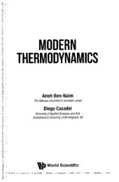 book Modern Thermodynamics