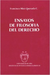 book Ensayos de filosofía del derecho