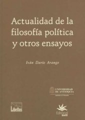 book Actualidad de la filosofía política y otros ensayos