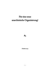 book Für eine neue anarchistische Organisierung!