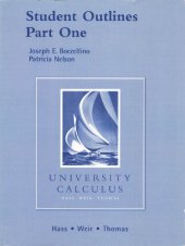 book Student Outlines Part One for University Calculus