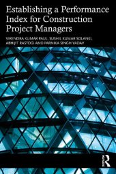 book Establishing a Performance Index for Construction Project Managers