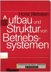 book Aufbau und Struktur von Betriebssystemen