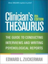 book Clinician's Thesaurus: The Guide to Conducting Interviews and Writing Psychogical Reports