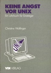 book KEINE ANGST VOR UNIX;  Ein Lehrbuch für Einsteiger