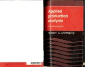 book Applied production analysis : a dual approach