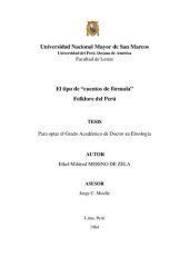 book El tipo de “cuentos de fórmula”. Folklore del Perú