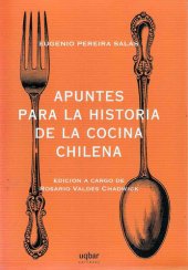 book Apuntes para la historia de la cocina chilena