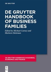 book De Gruyter Handbook of Business Families