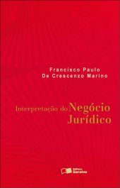 book Interpretação do Negócio Jurídico