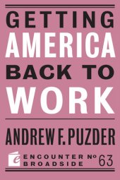 book Getting America Back to Work