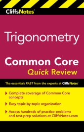 book CliffsNotes Trigonometry Common Core Quick Review