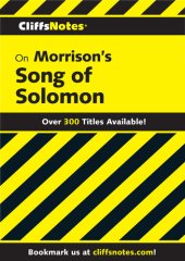 book CliffsNotes on Morrison's Song of Solomon