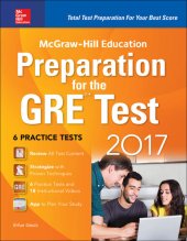 book McGraw-Hill Education Preparation for the GRE Test 2017