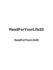 book Read for Your Life #20