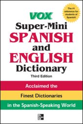 book Vox Super-Mini Spanish and English Dictionary