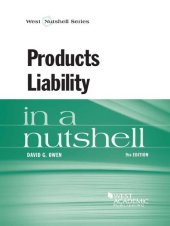 book Products Liability in a Nutshell