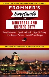 book Frommer's EasyGuide to Montreal and Quebec City