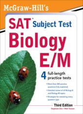 book McGraw-Hill's SAT Subject Test Biology E/M