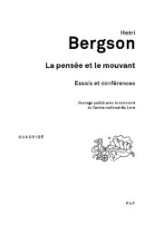 book La Pensée et le Mouvant - Édition Critique