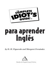 book The Complete Idiot's Guide to Para Aprender Ingles