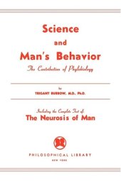 book Science and Man's Behavior